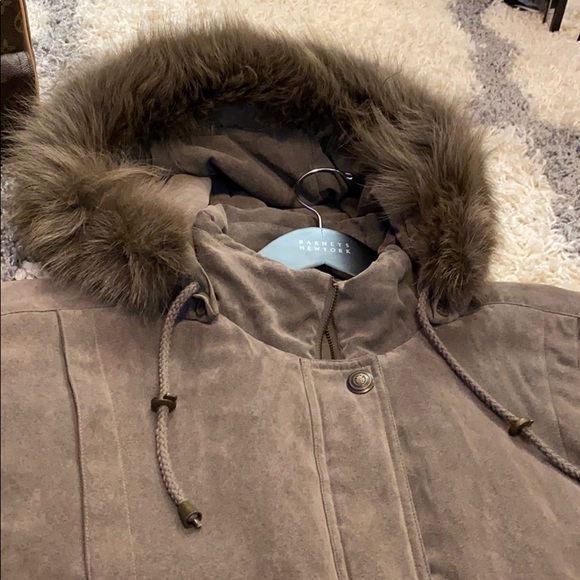 Fox fur trim thermal winter coat - Picture 6 of 13